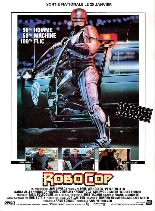Affiche Robocop de Paul Verhoeven