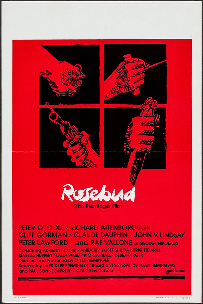 Affiche de Rosebud d'Otto Preminger